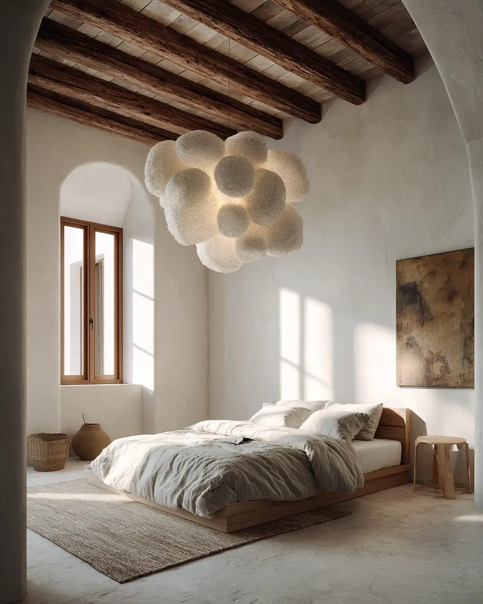 White Eclectic Bedroom Decor Ideas