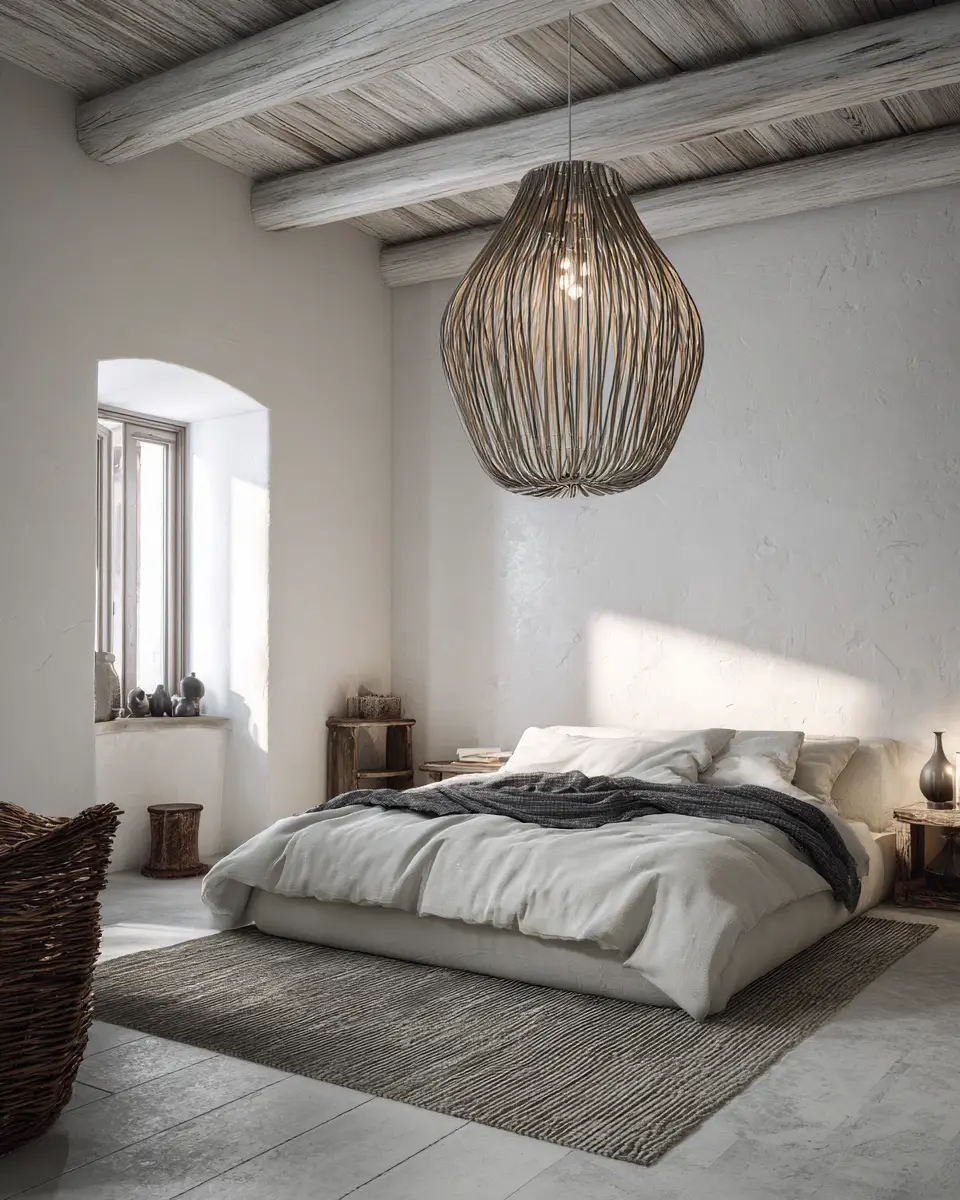 White Eclectic Bedroom Decor Ideas