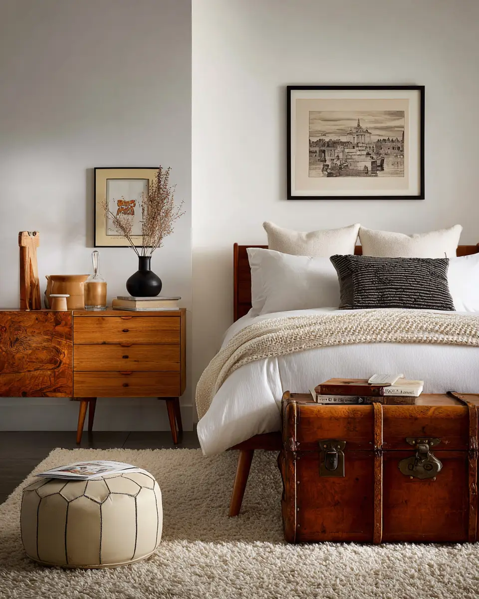 White Eclectic Bedroom Decor Ideas