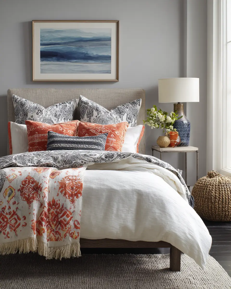 White Eclectic Bedroom Decor Ideas