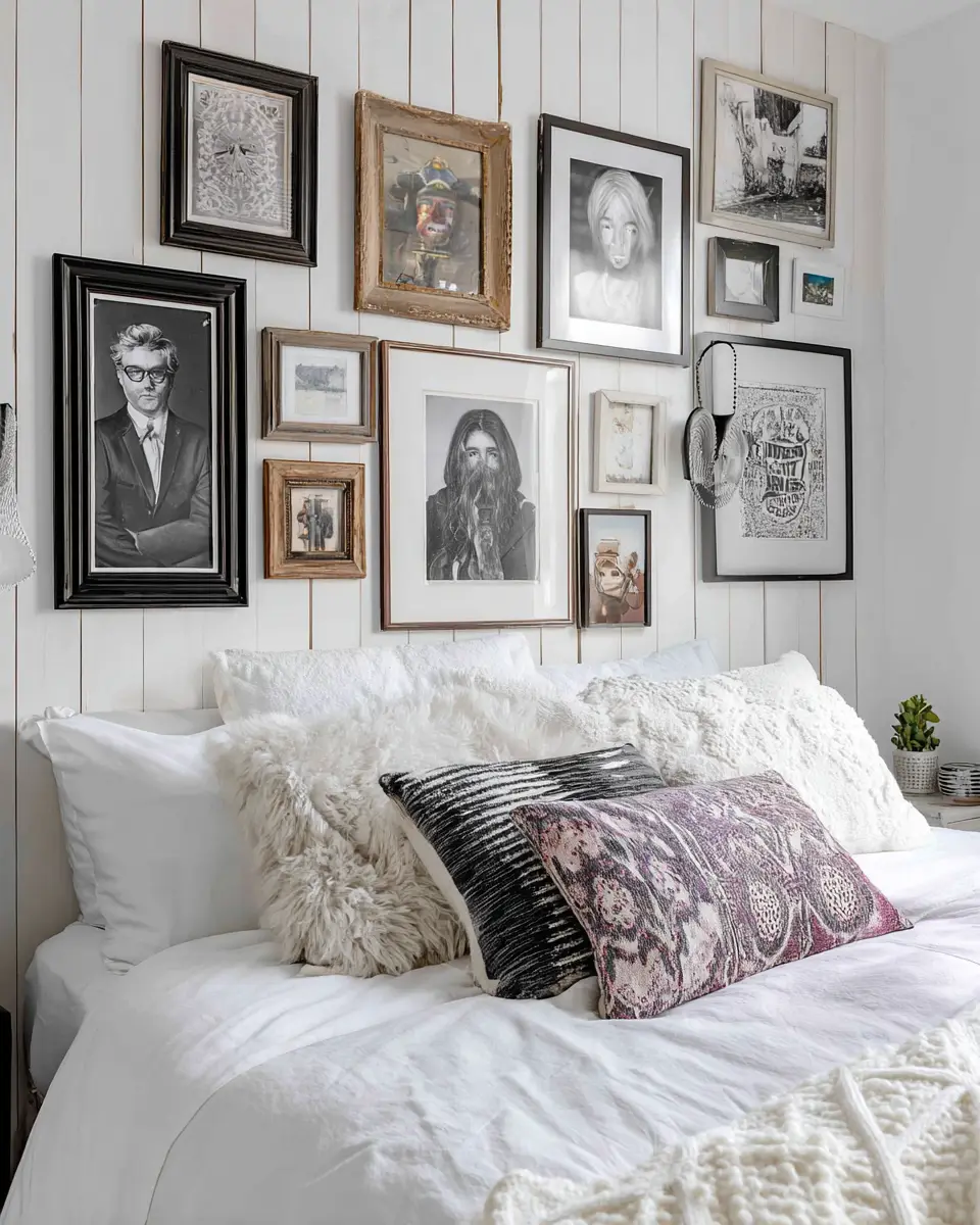 White Eclectic Bedroom Decor Ideas