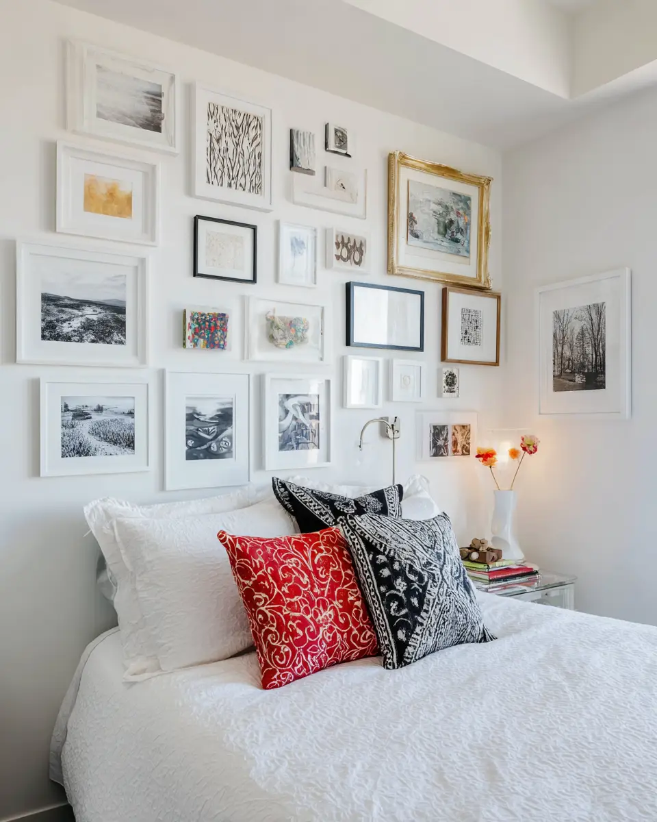 White Eclectic Bedroom Decor Ideas