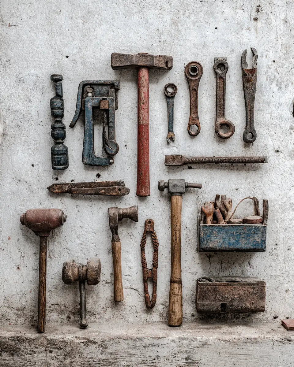 White Industrial Garage Decor Ideas