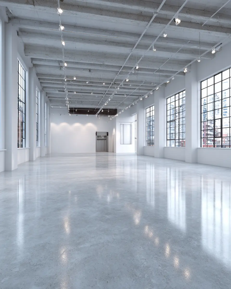 White Industrial Garage Decor Ideas