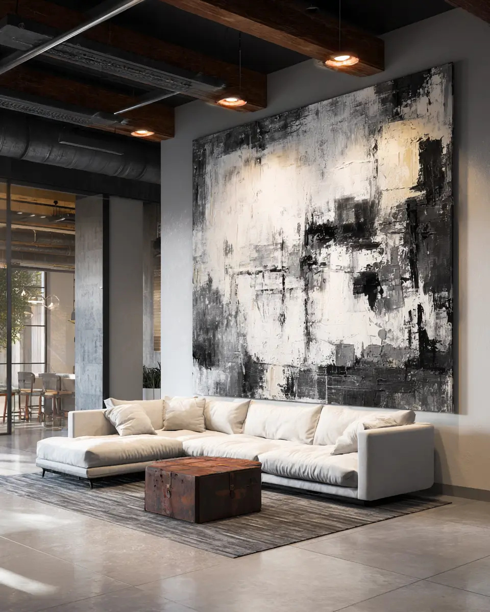 White Industrial Garage Decor Ideas