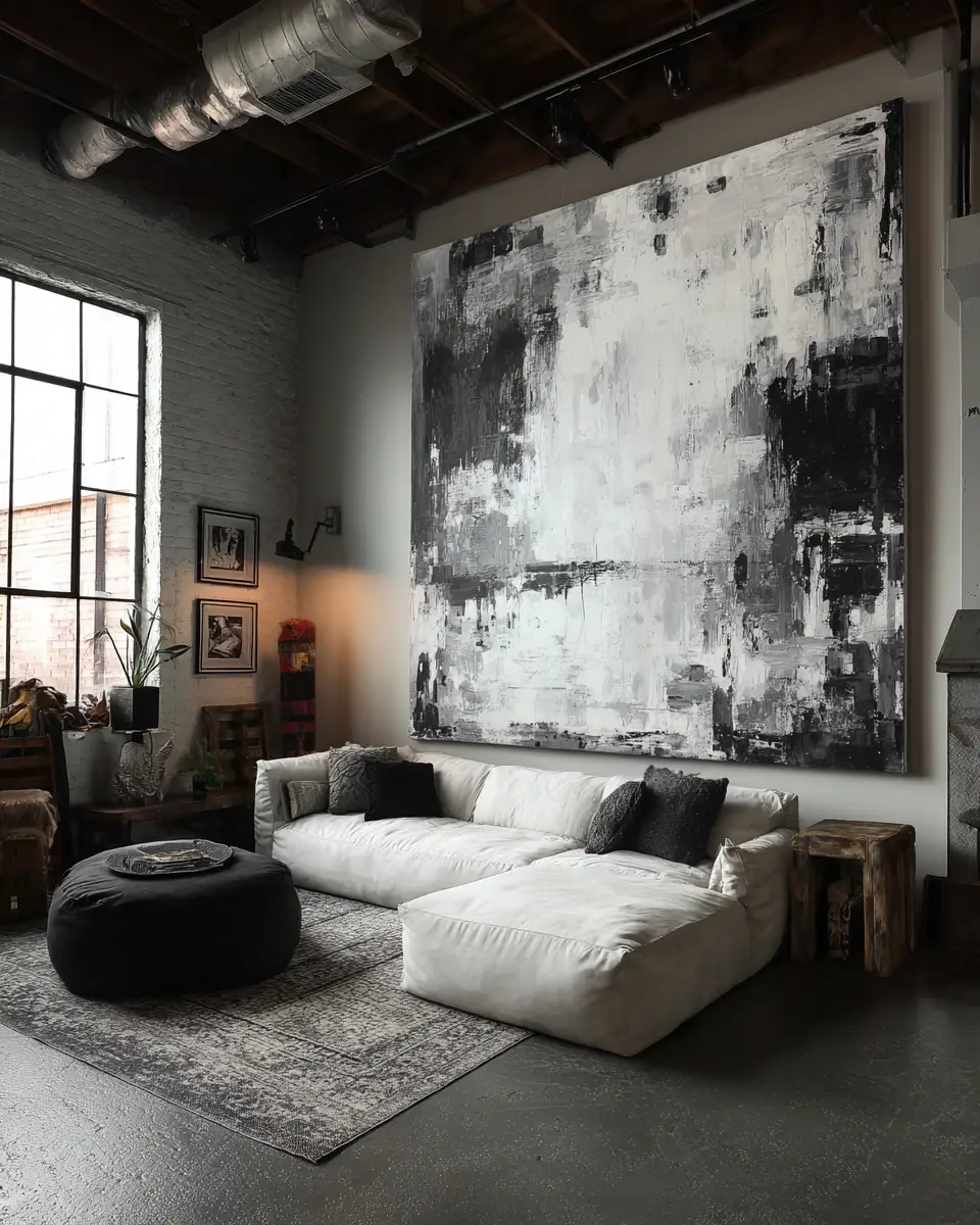 White Industrial Garage Decor Ideas