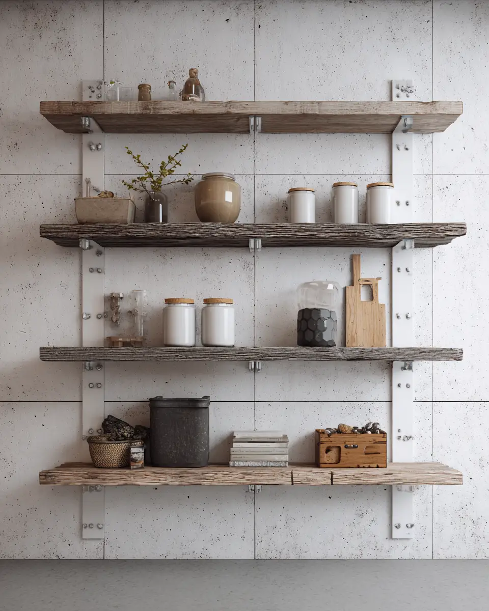 White Industrial Garage Decor Ideas