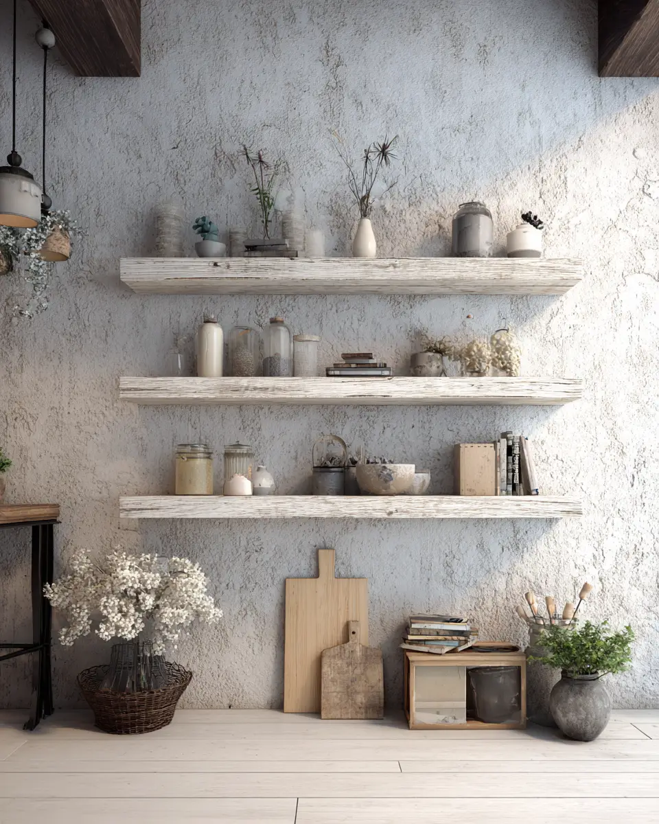 White Industrial Garage Decor Ideas