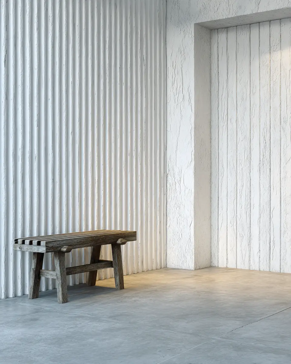 White Industrial Garage Decor Ideas