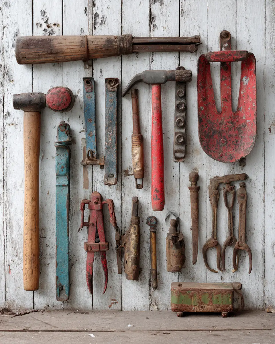 White Industrial Garage Decor Ideas