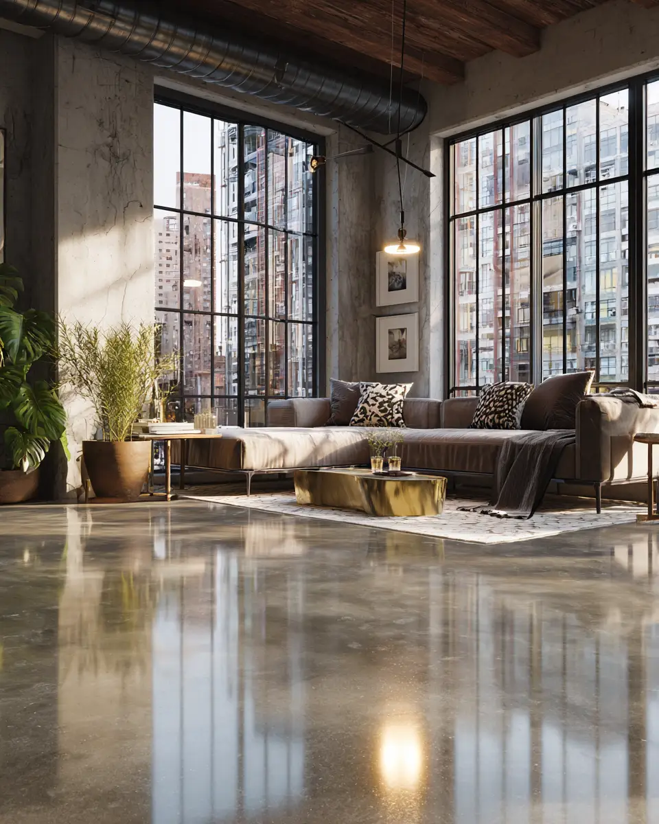 White Industrial Living Room Decor Ideas