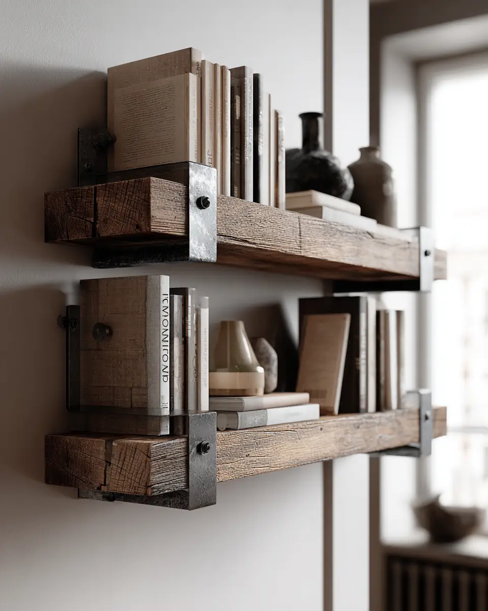 White Industrial Living Room Decor Ideas