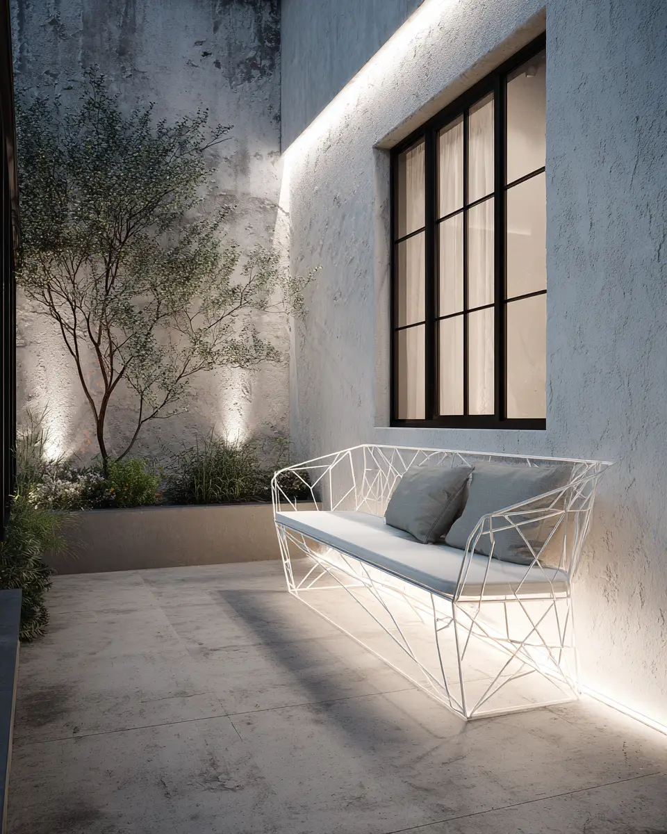 White Industrial Porch Decor Ideas