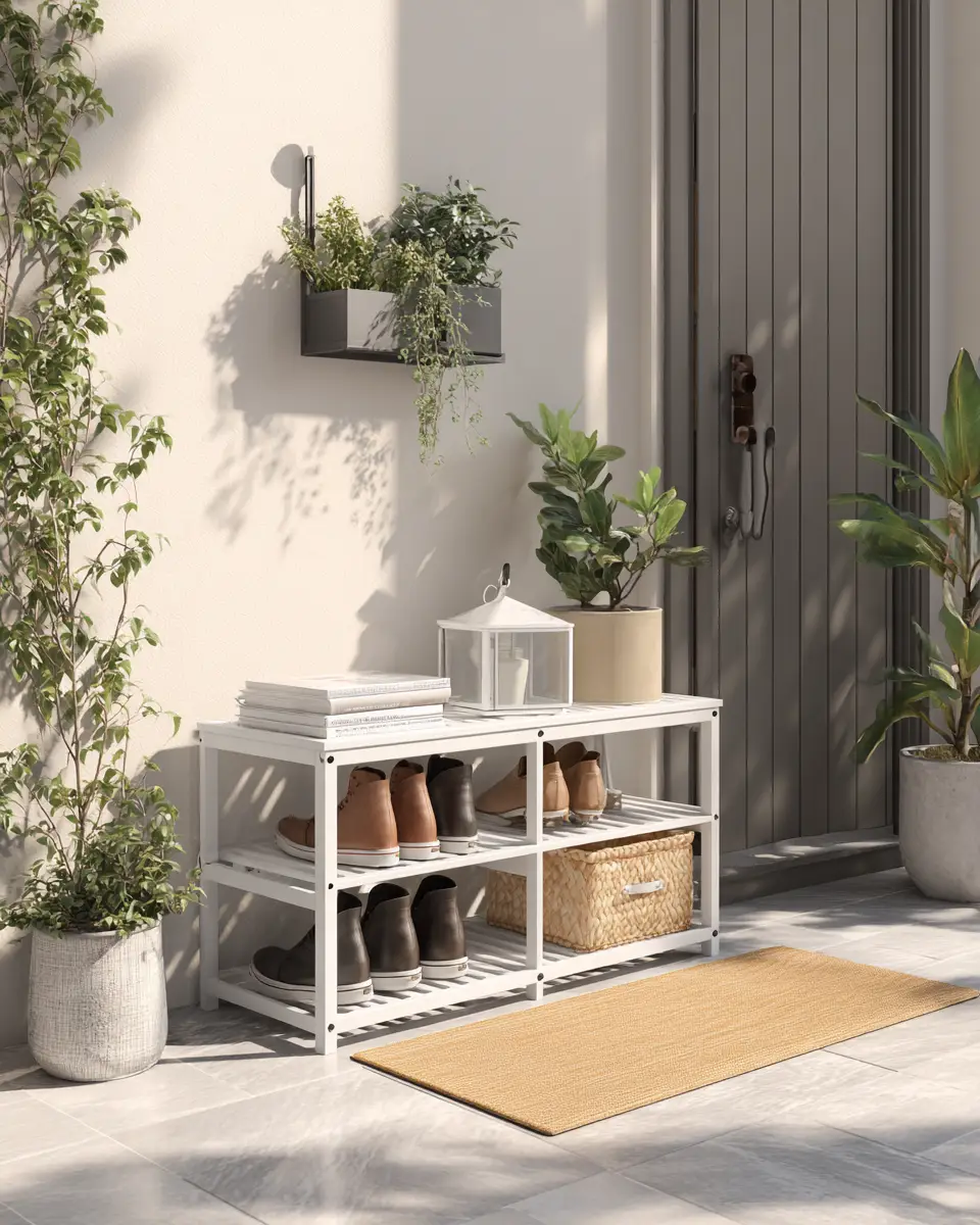 White Industrial Porch Decor Ideas