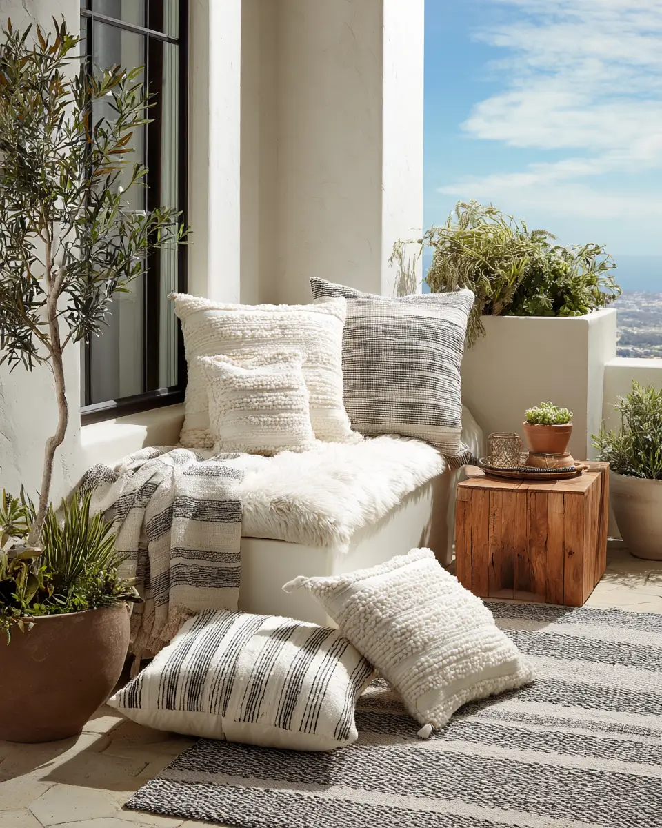 White Industrial Porch Decor Ideas