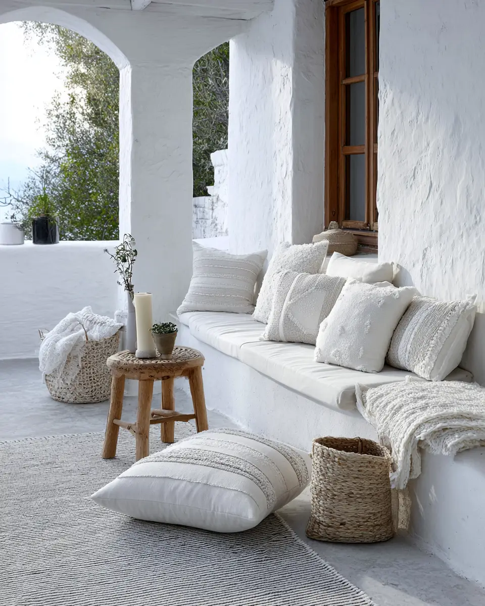 White Industrial Porch Decor Ideas