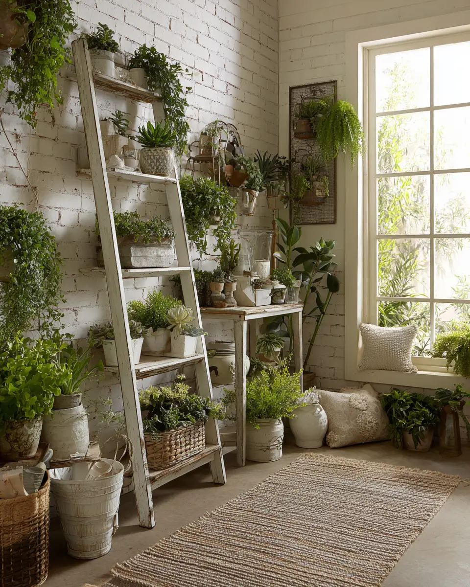 White Industrial Porch Decor Ideas