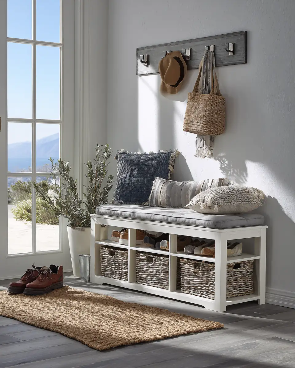 White Industrial Porch Decor Ideas