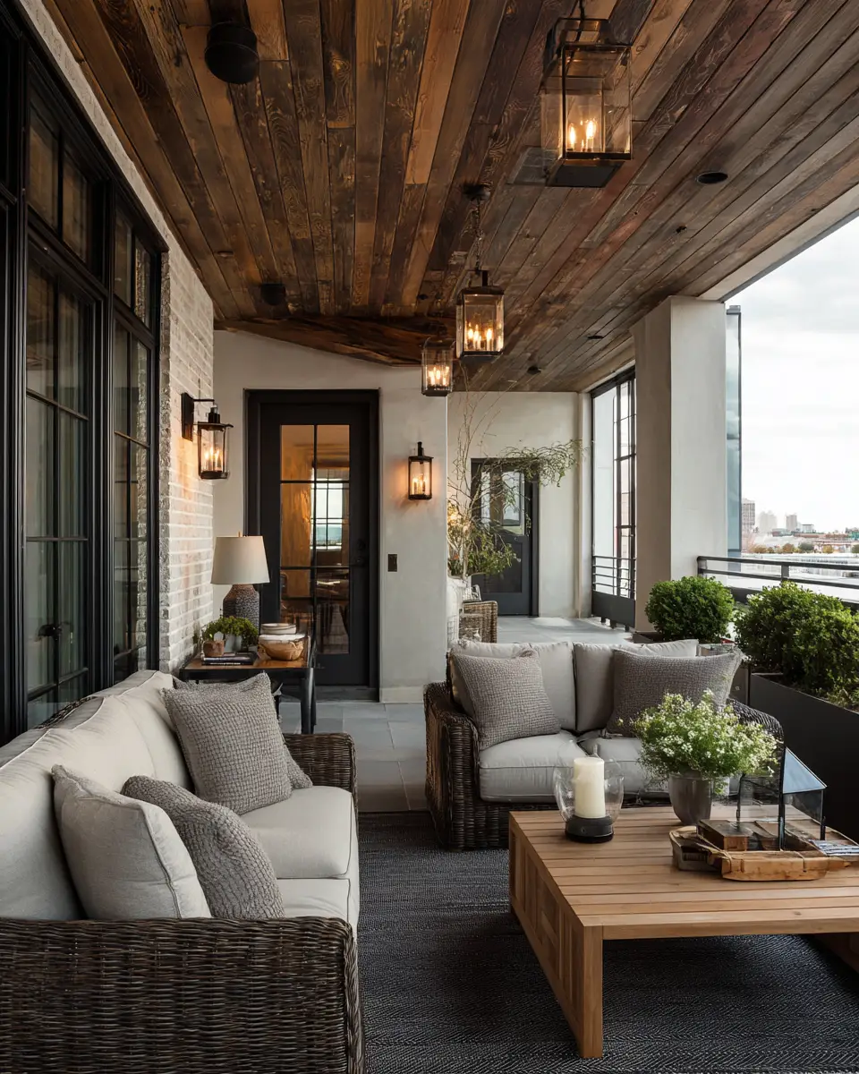 White Industrial Porch Decor Ideas