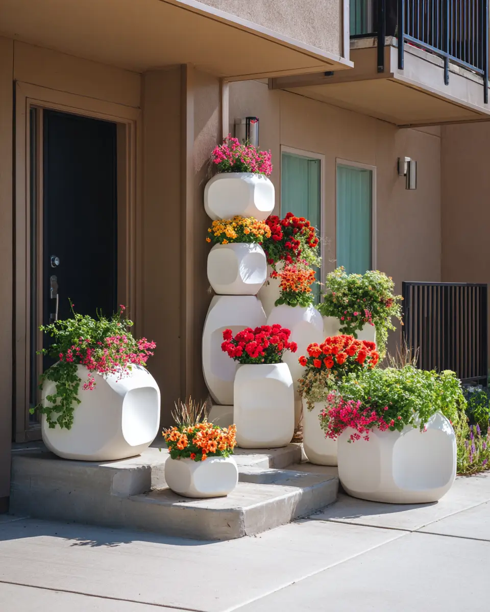 White Mid-Century Modern Patio Decor Ideas