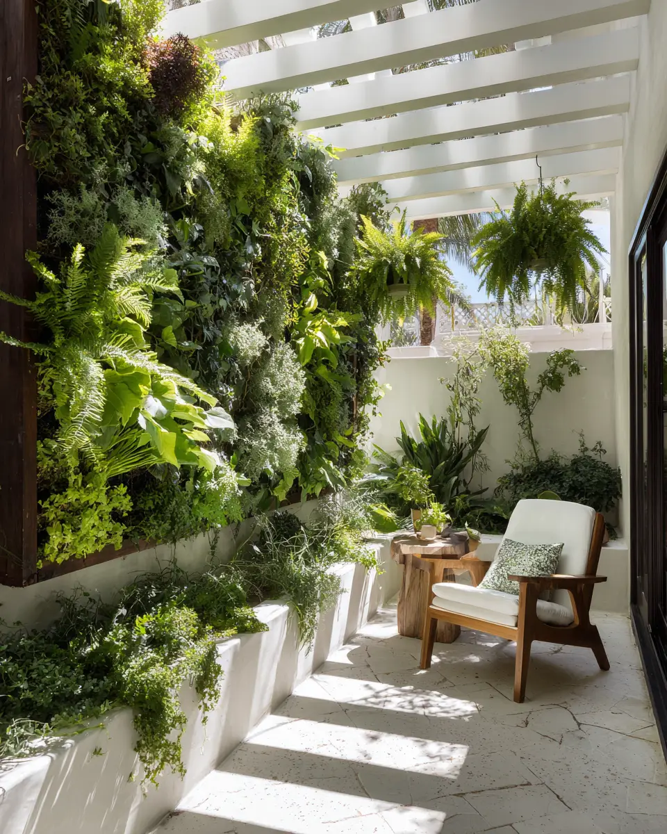 White Mid-Century Modern Patio Decor Ideas