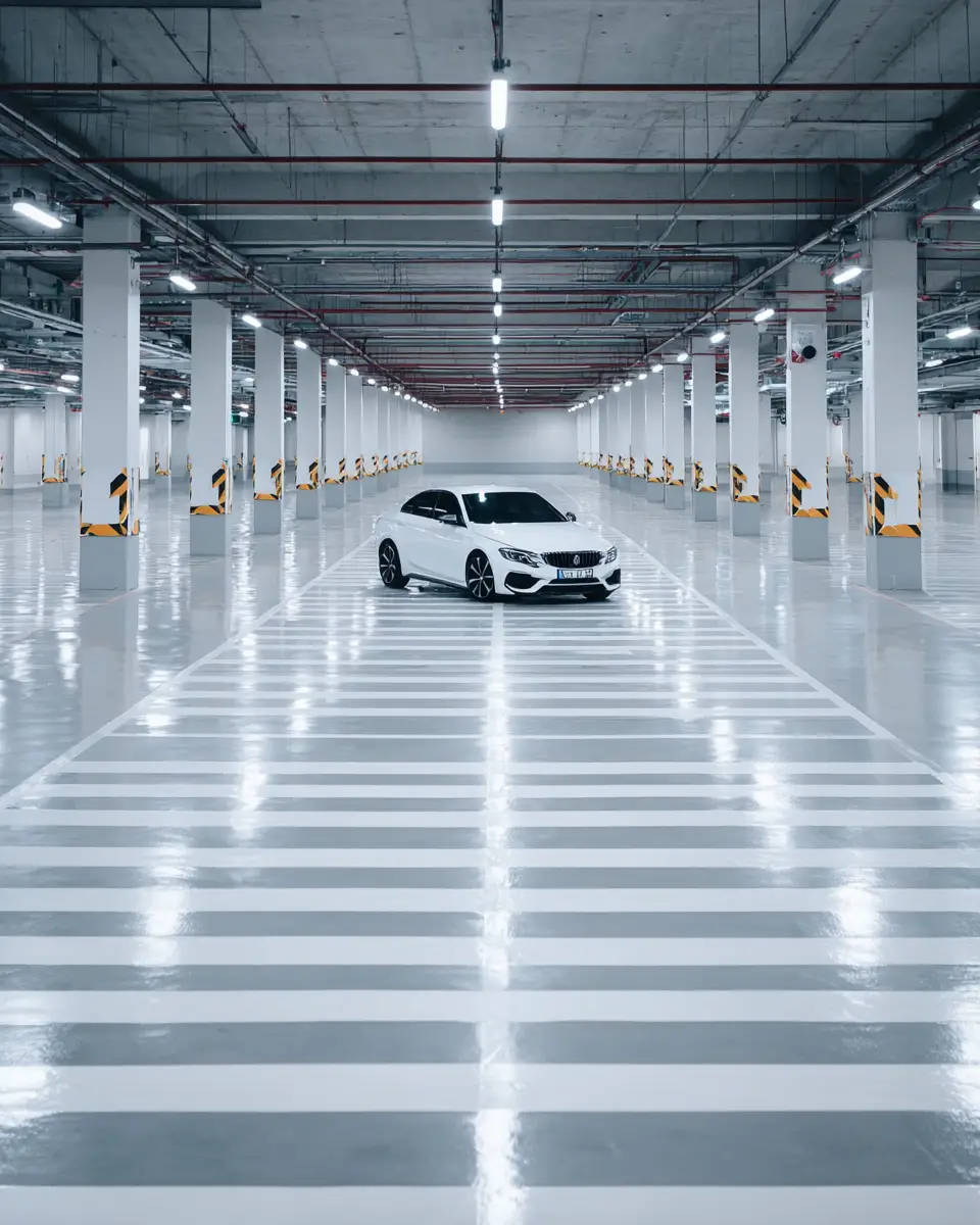 White Minimalist Garage Decor Ideas