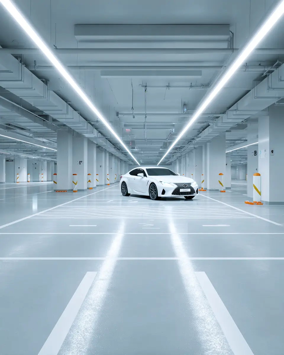 White Minimalist Garage Decor Ideas