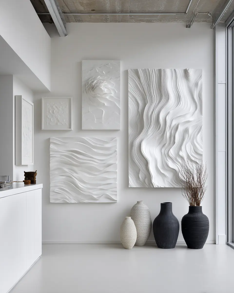 White Minimalist Garage Decor Ideas