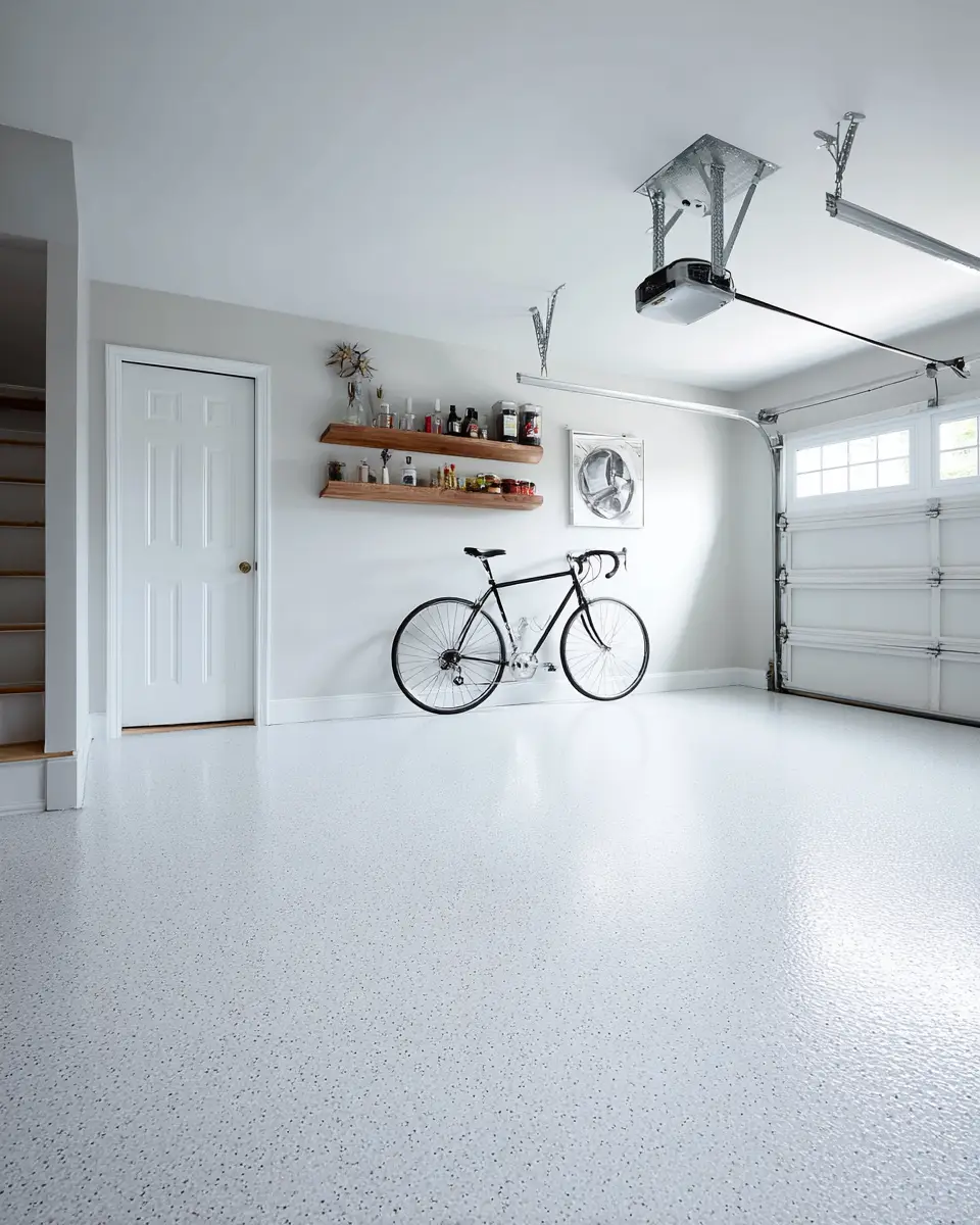 White Minimalist Garage Decor Ideas