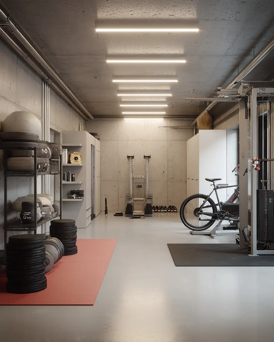 White Minimalist Garage Decor Ideas