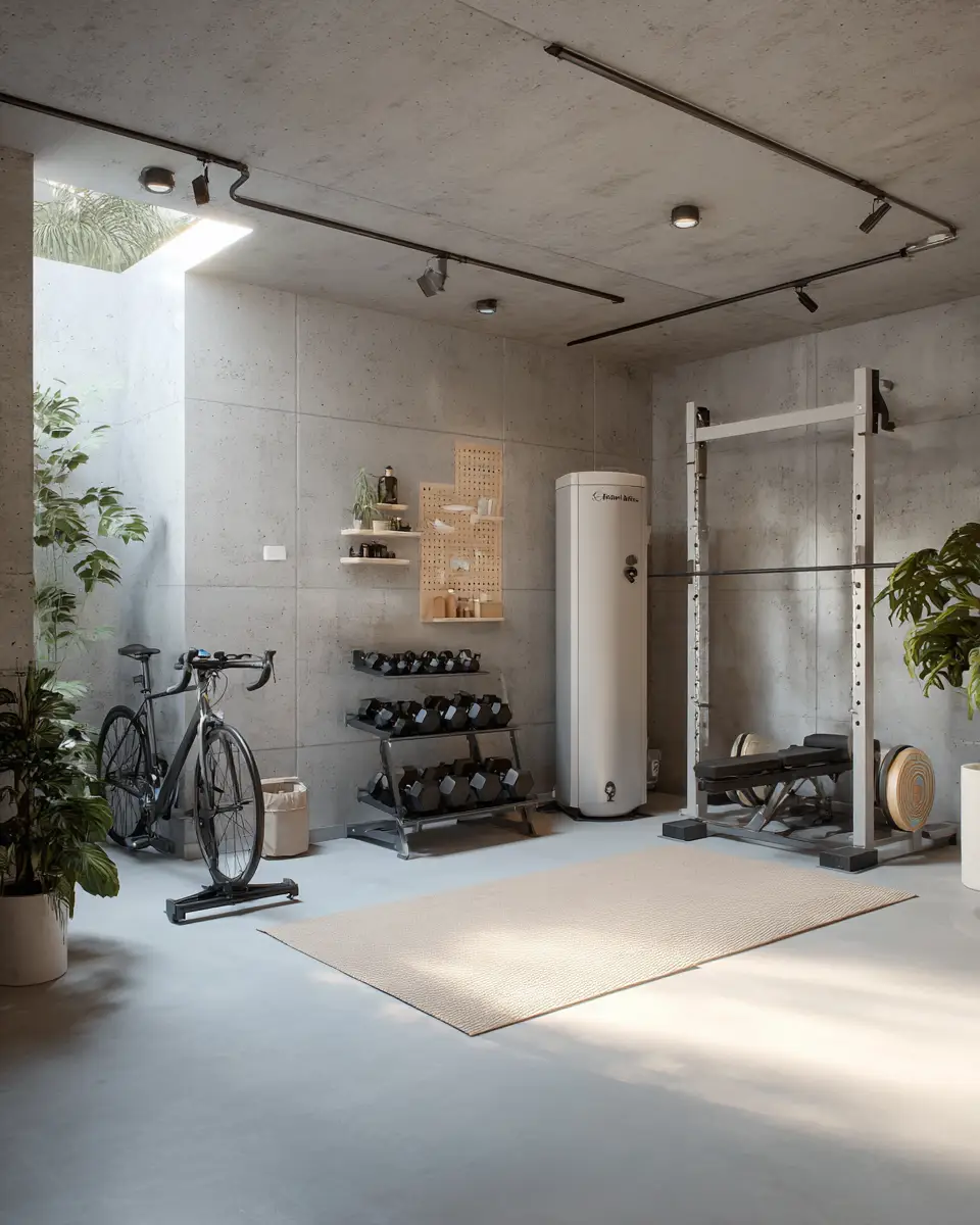 White Minimalist Garage Decor Ideas