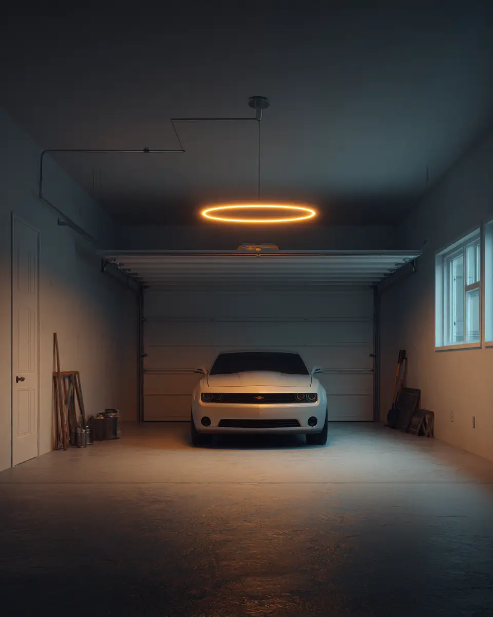 White Minimalist Garage Decor Ideas