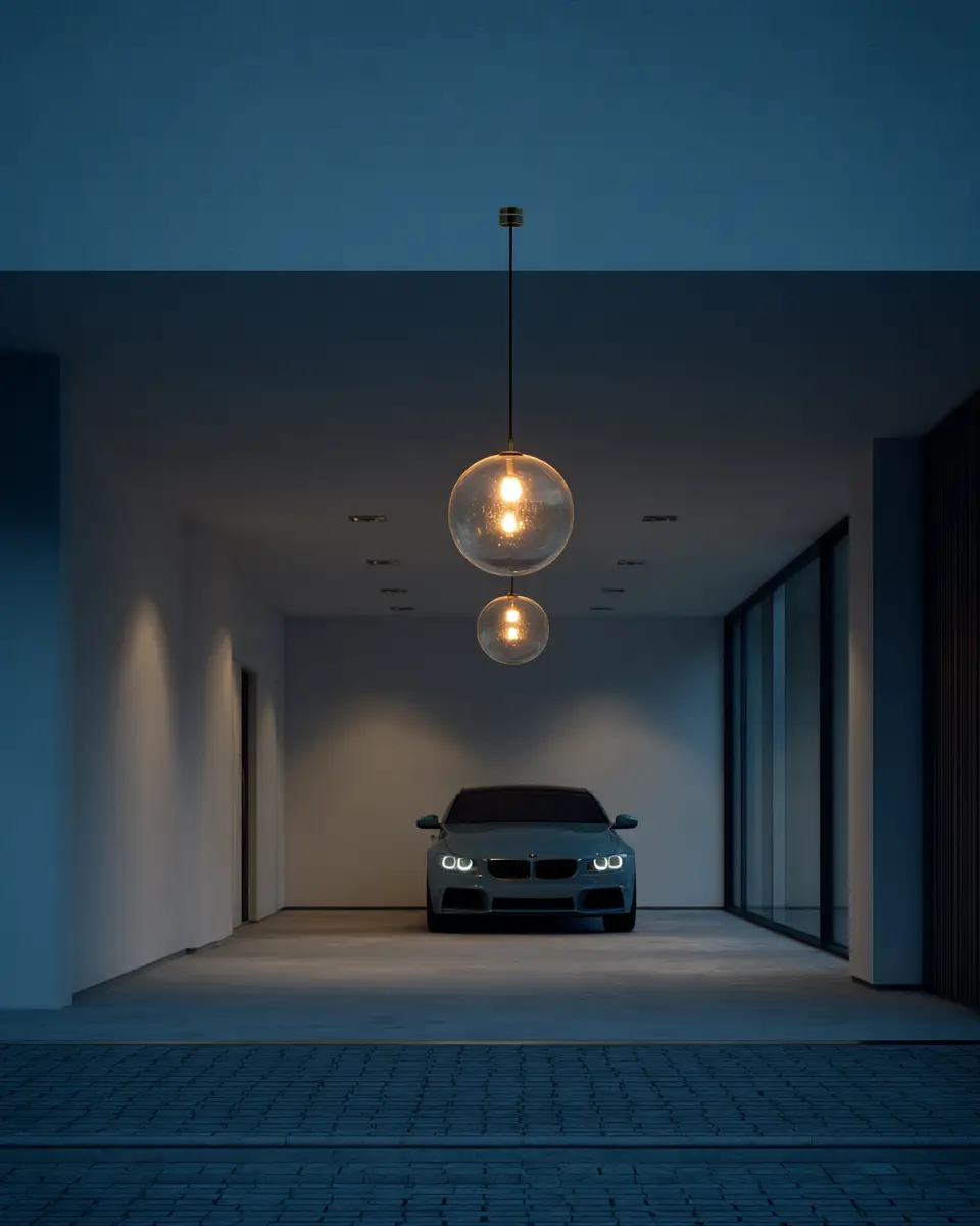 White Minimalist Garage Decor Ideas