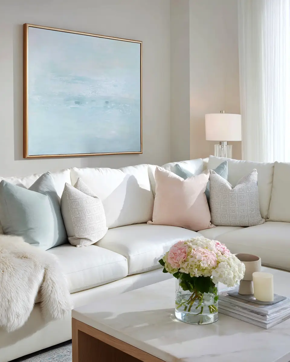 White Modern Living Room Decor Ideas