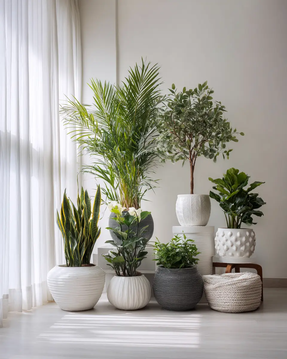 White Modern Living Room Decor Ideas