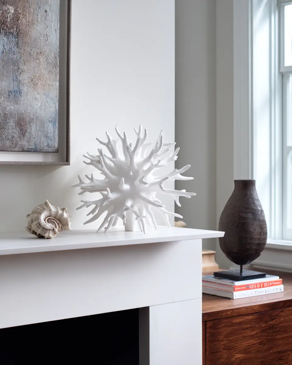 White Modern Living Room Decor Ideas