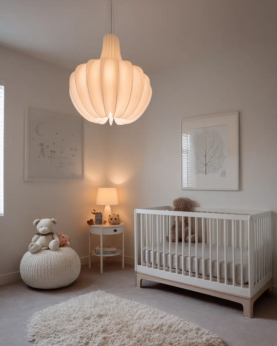 White Modern Nursery Decor Ideas