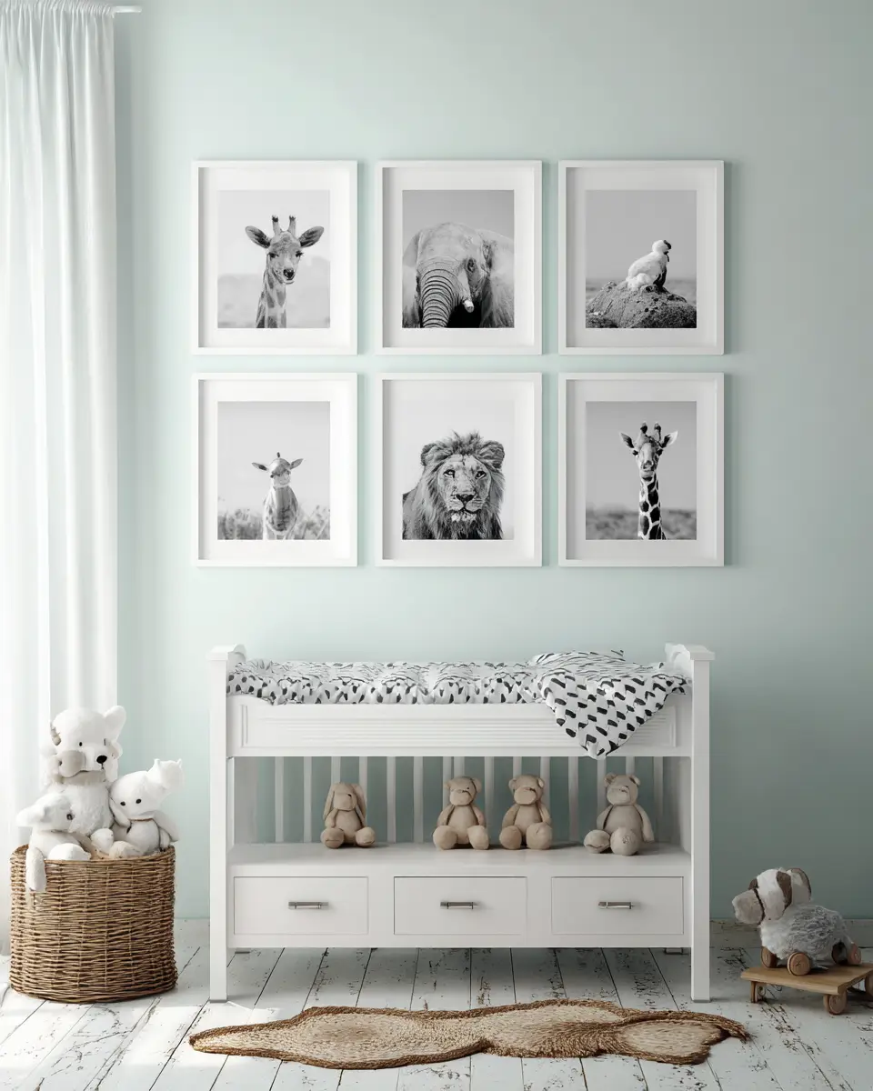 White Modern Nursery Decor Ideas