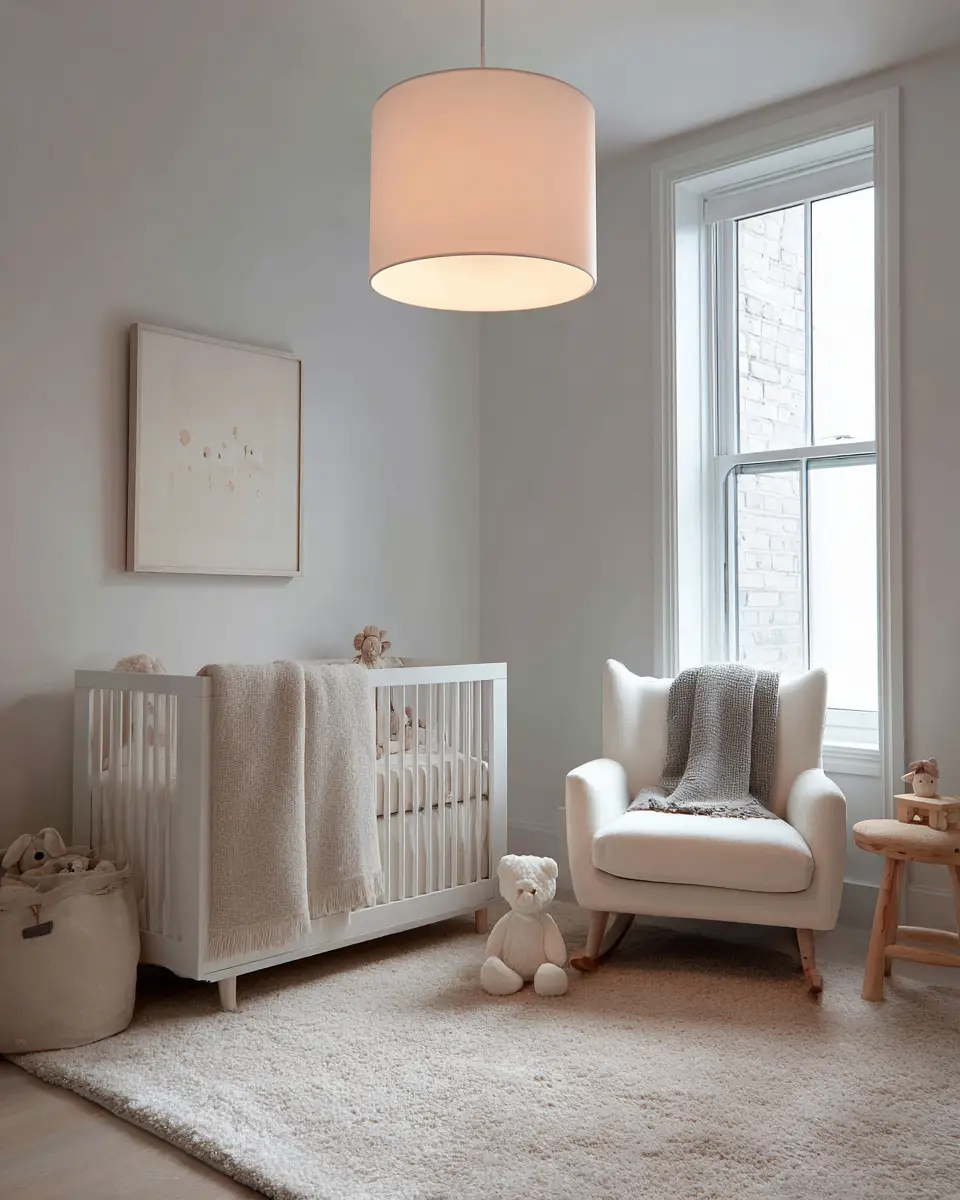 White Modern Nursery Decor Ideas