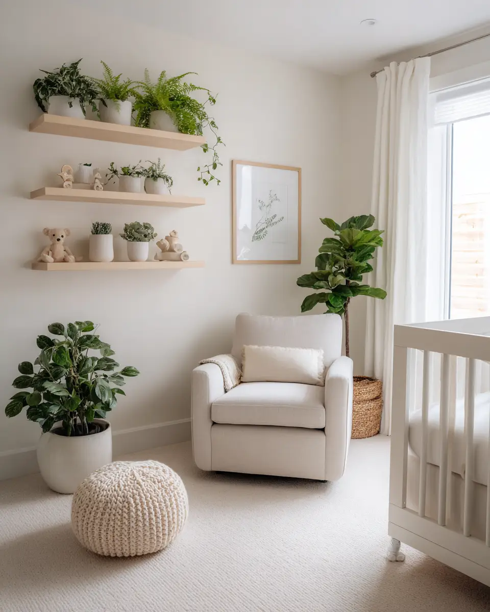 White Modern Nursery Decor Ideas