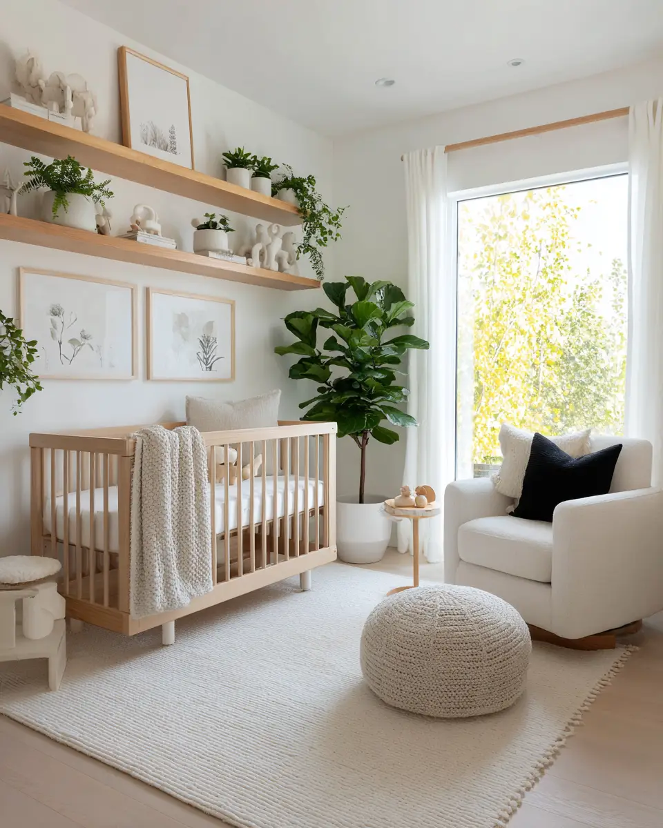 White Modern Nursery Decor Ideas
