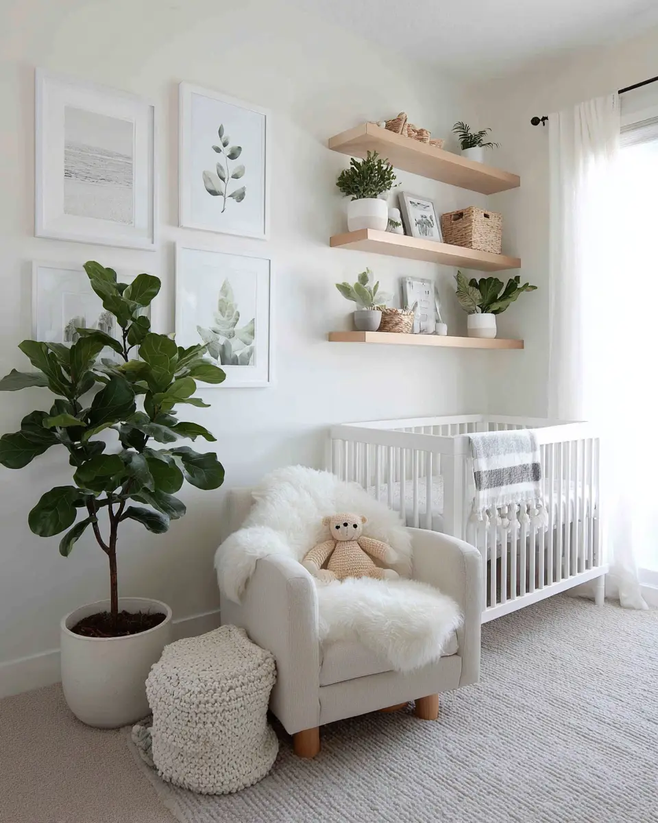 White Modern Nursery Decor Ideas