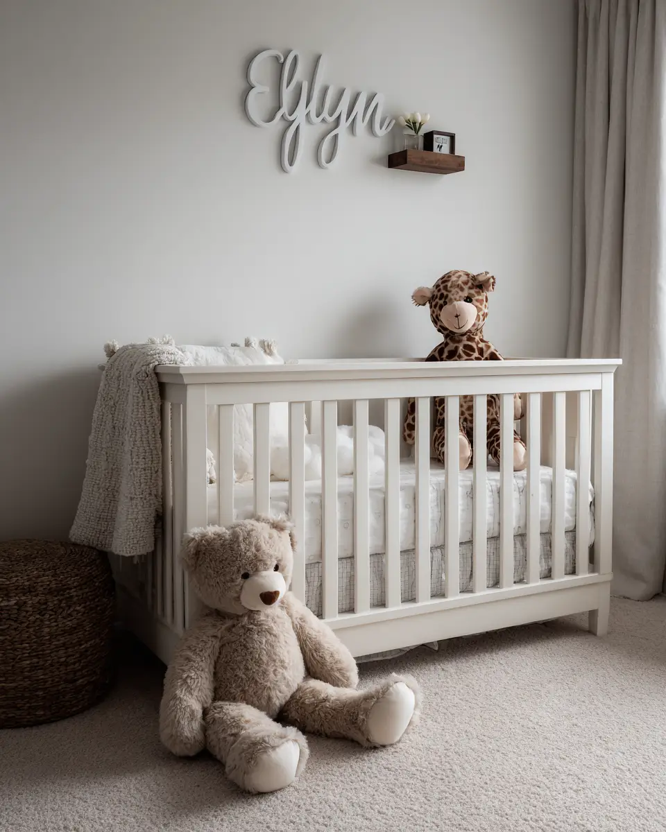 White Modern Nursery Decor Ideas