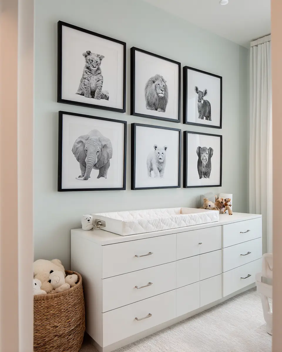 White Modern Nursery Decor Ideas