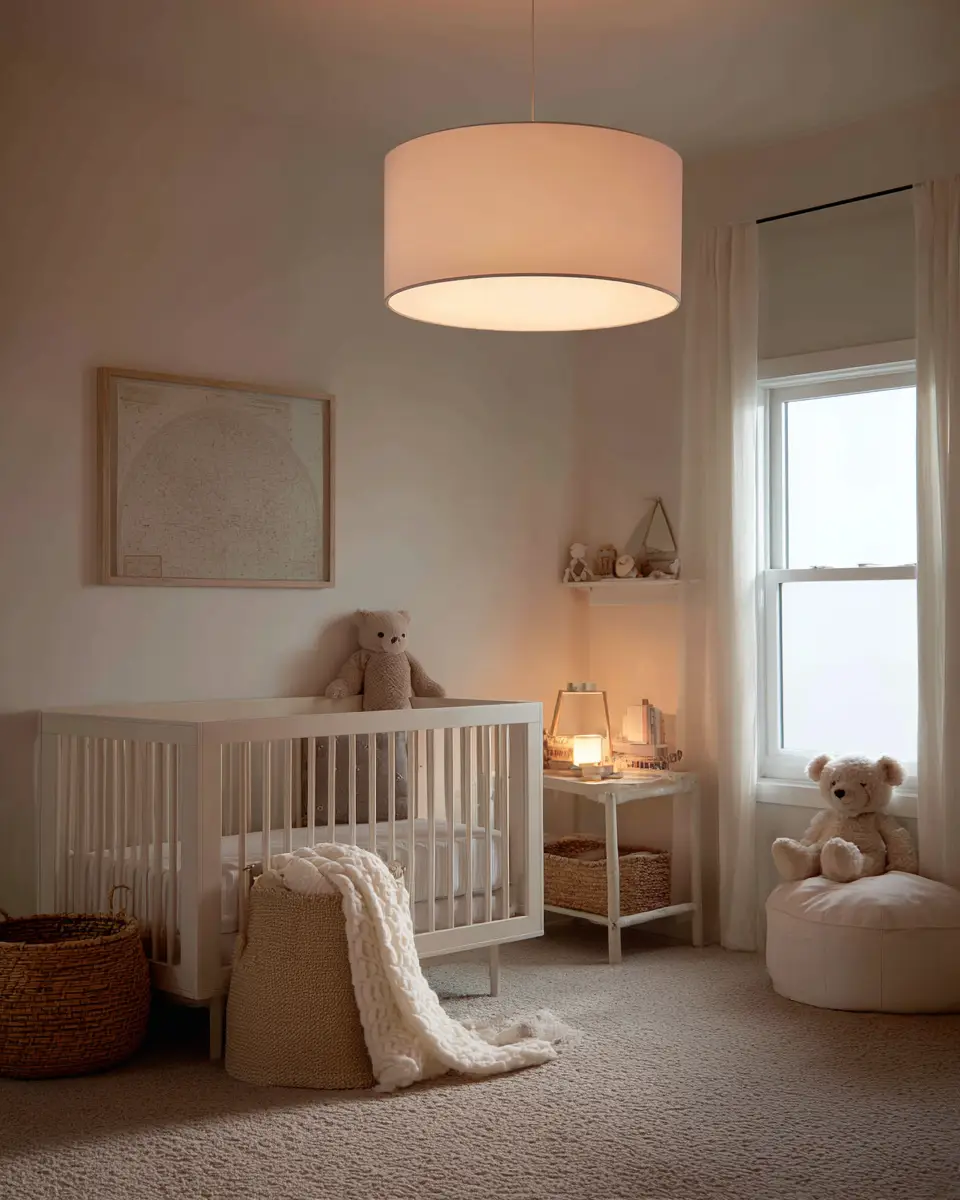 White Modern Nursery Decor Ideas