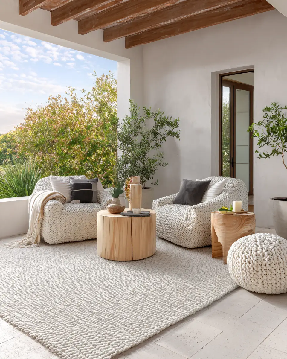 White Modern Patio Decor Ideas