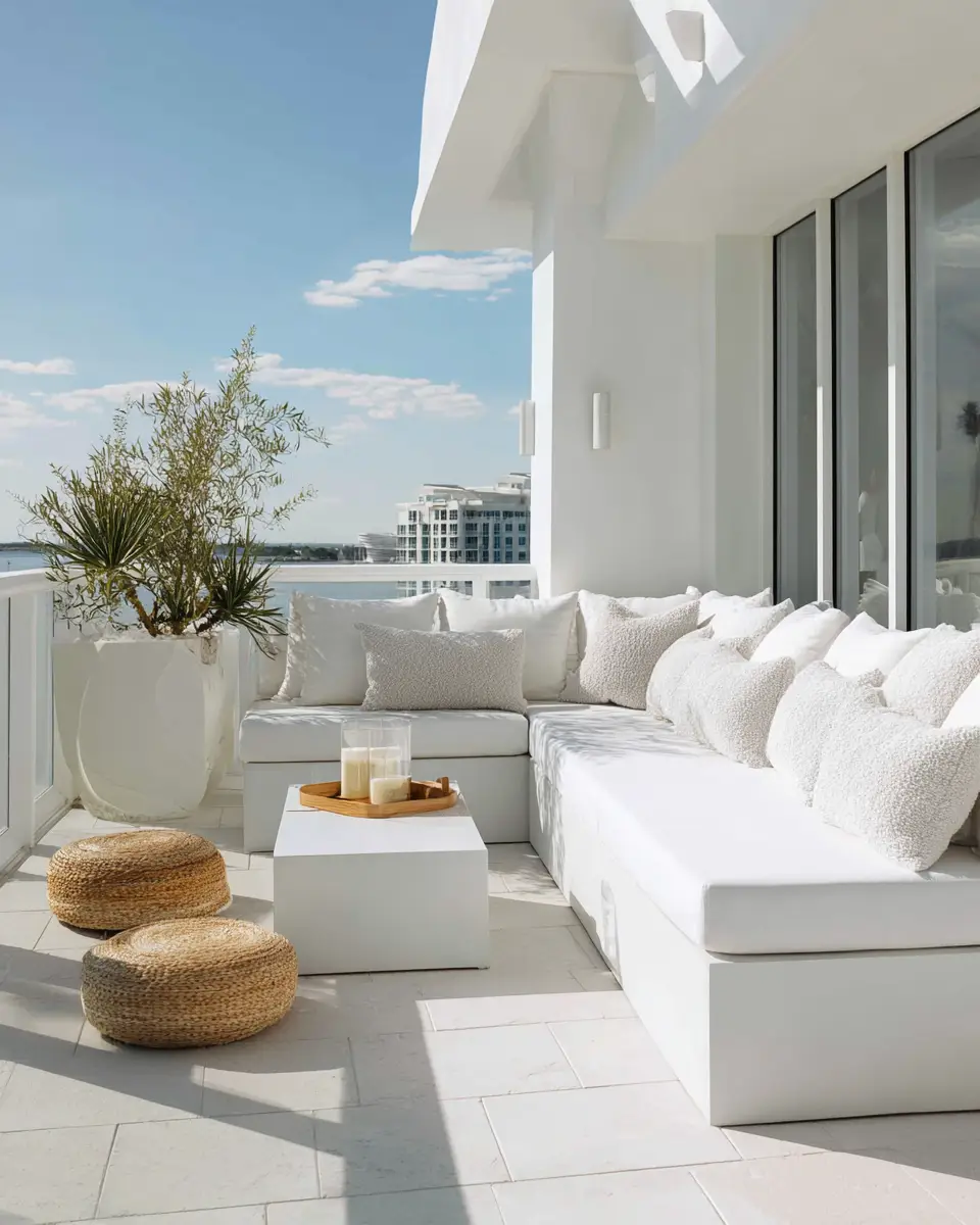 White Modern Patio Decor Ideas