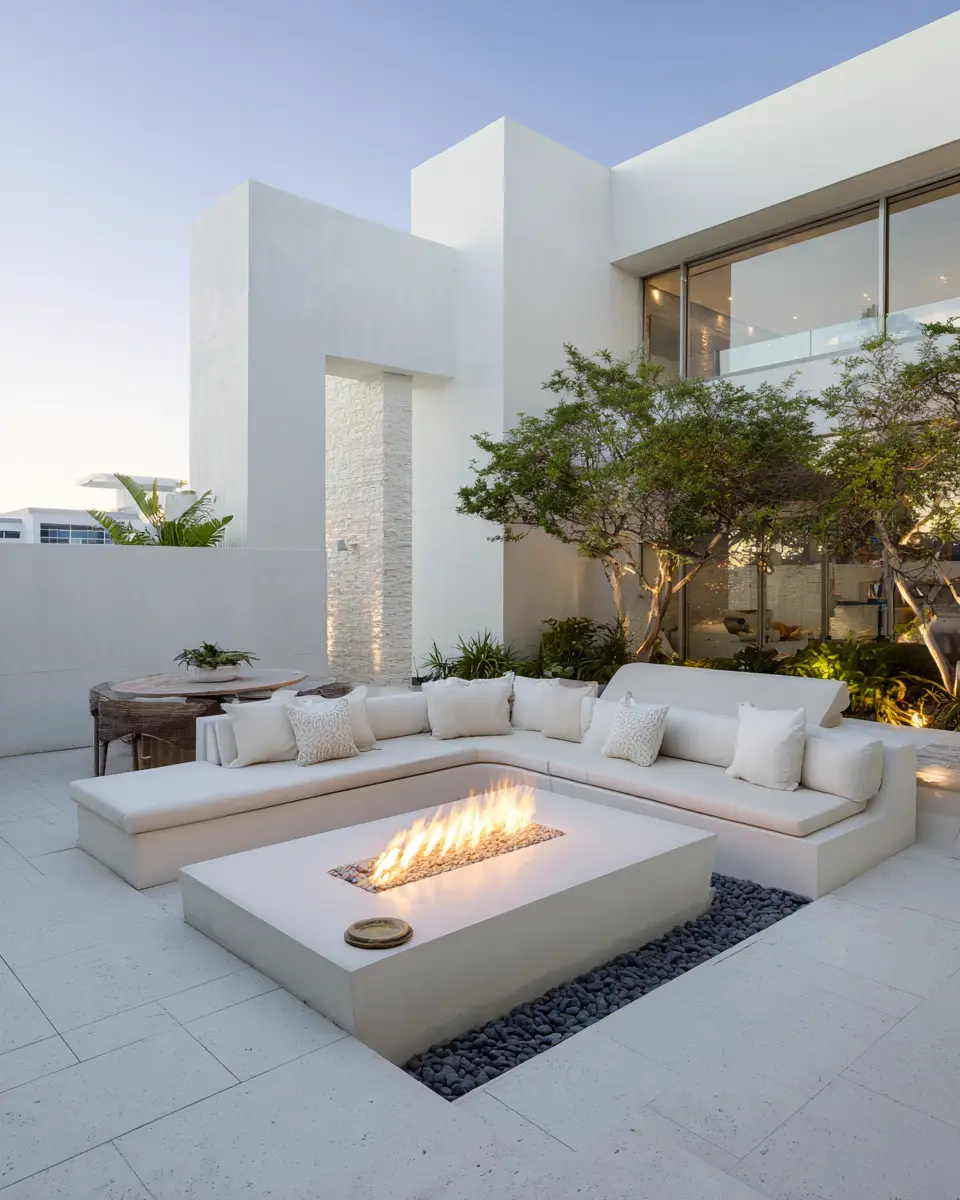 White Modern Patio Decor Ideas