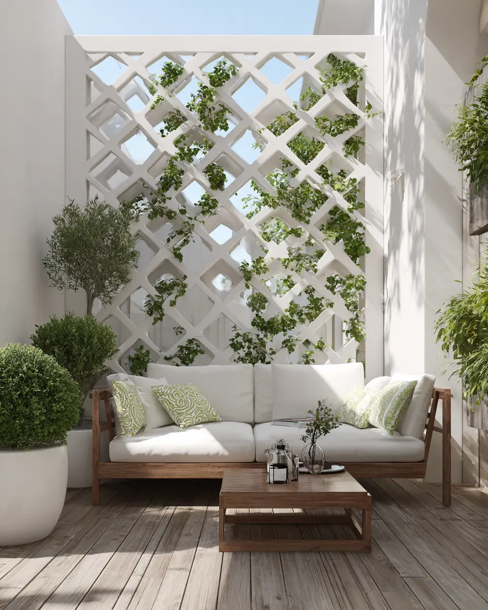 White Modern Patio Decor Ideas