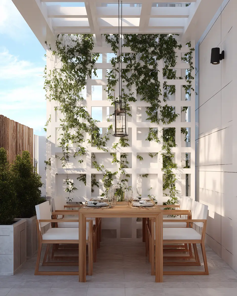 White Modern Patio Decor Ideas
